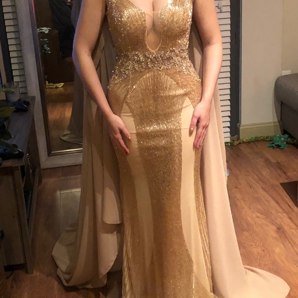 Custom Jovani couture pageant gown